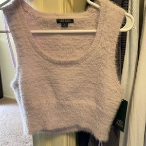 Fuzzy tank top